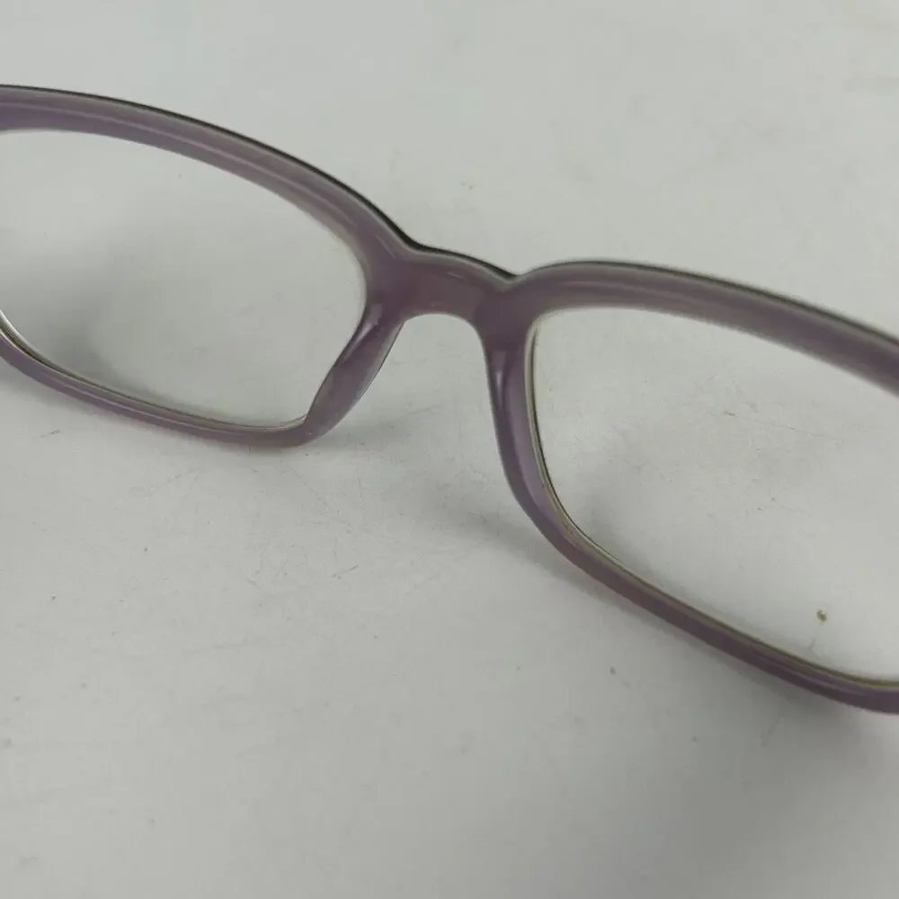 Vivid 7005 Eyeglasses Womens Burgundy Blue Plastic Round Full Rim 49 17 145‎